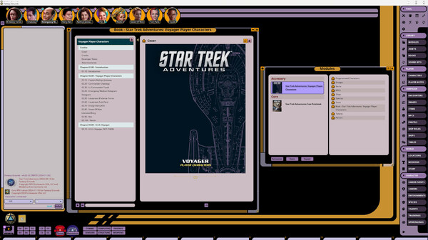 Fantasy Grounds - Star Trek Adventures: Voyager Player Characters