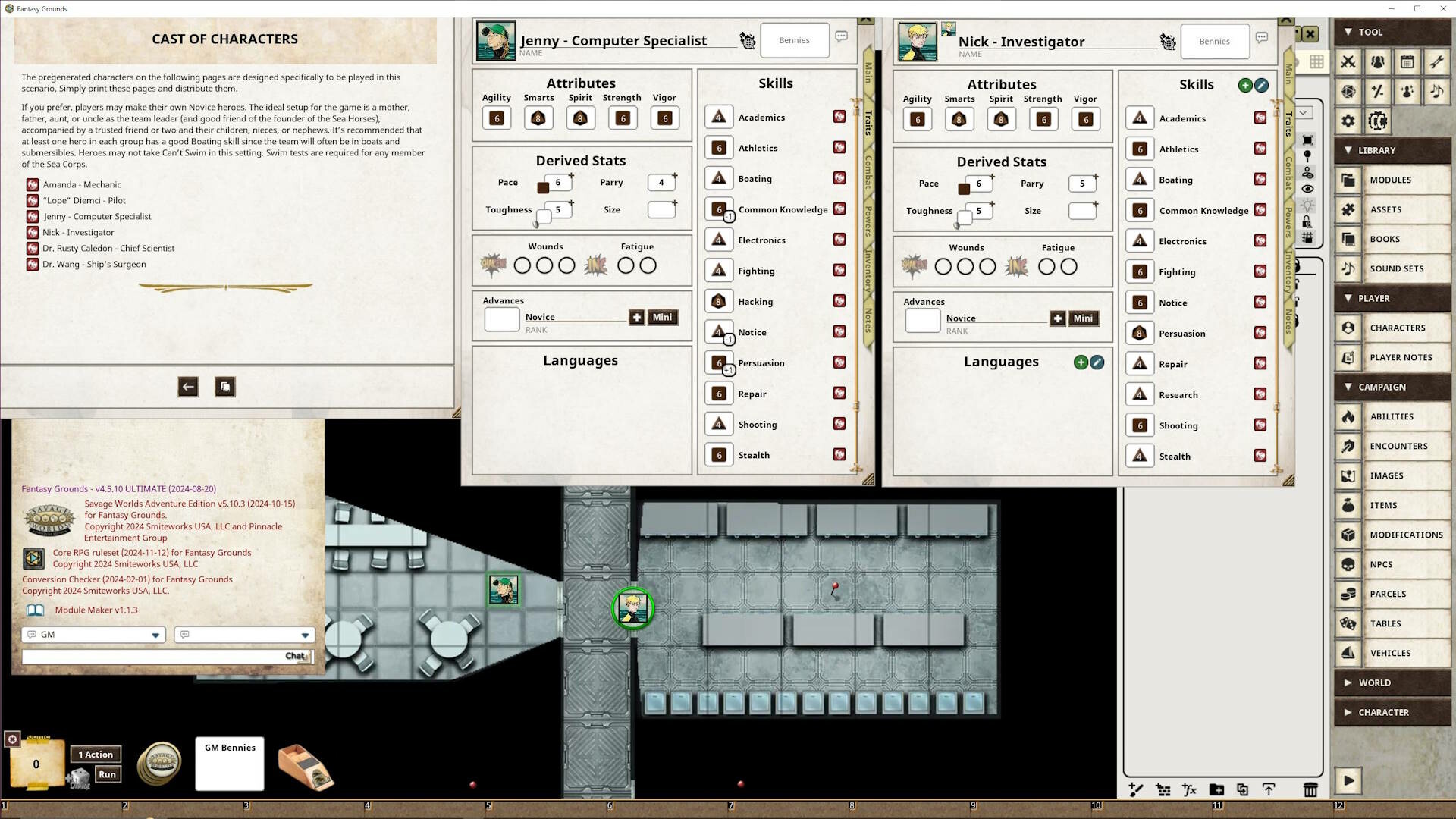 Fantasy Grounds - Savage Saturday Cinema: Phantom of the Deepのスクリーンショット 1