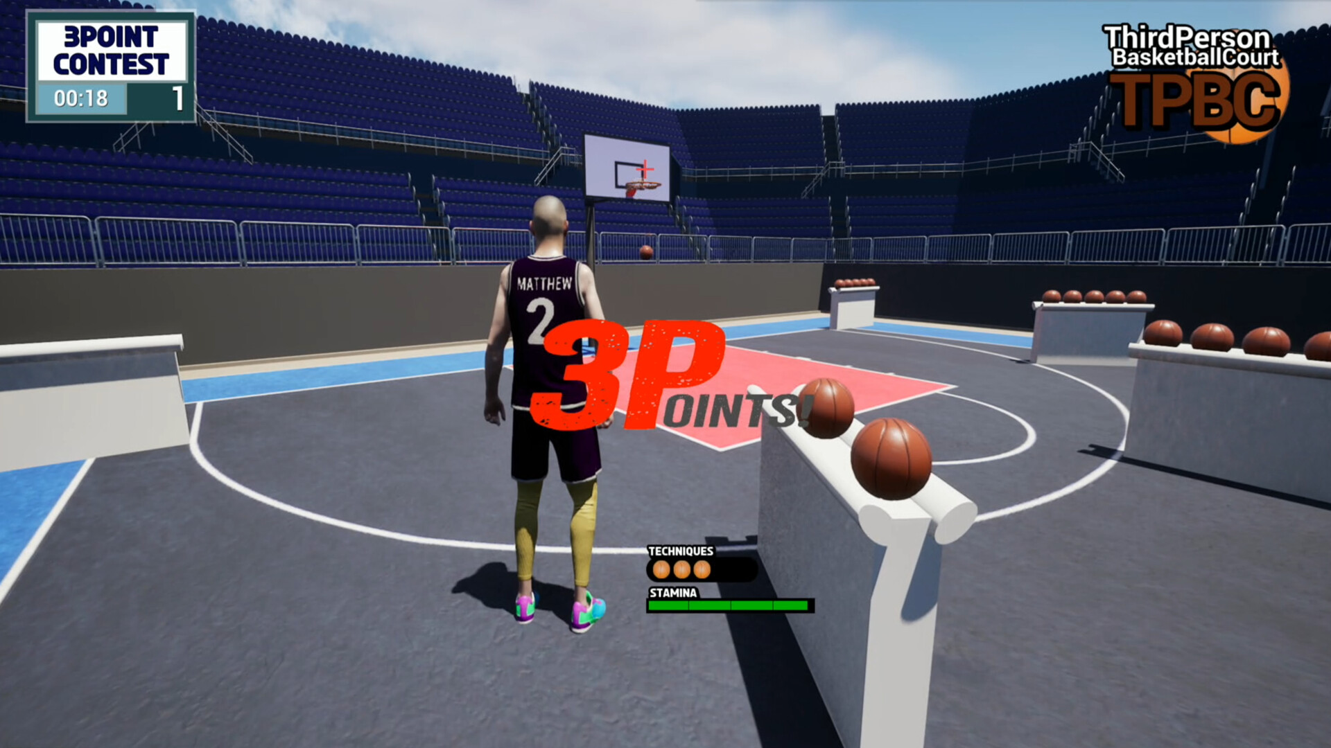 Third Person Basketball Court screenshot #8