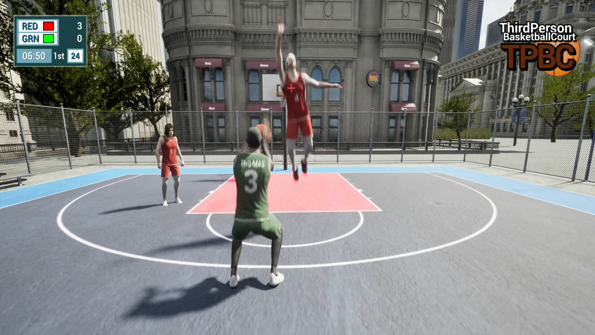 Third Person Basketball Court screenshot #2
