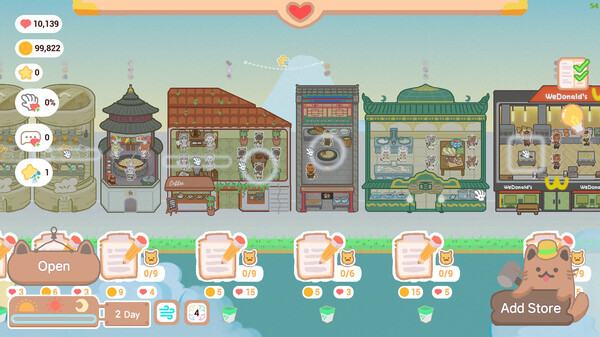 Screenshot z Kitten Food Alley