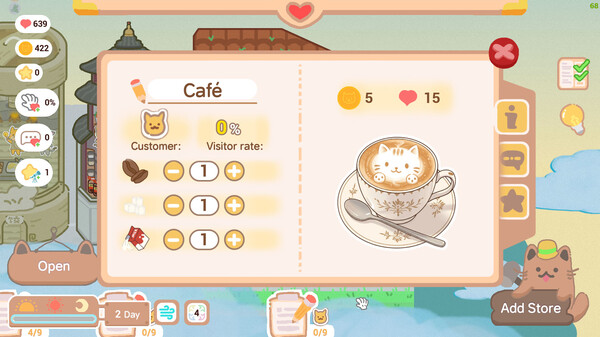 Screenshot z Kitten Food Alley