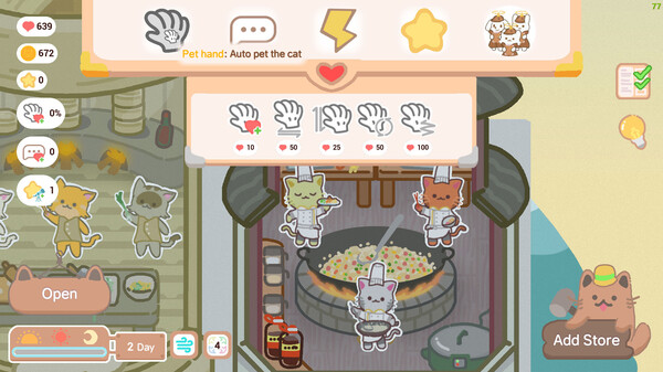 Screenshot z Kitten Food Alley