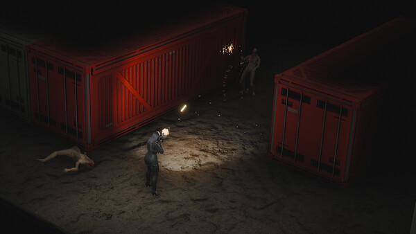 Screenshot of the EXECUnit gameplay showing in-action mechanics