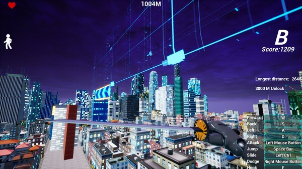 Screenshot z Parkour Assassin: Sprint Run