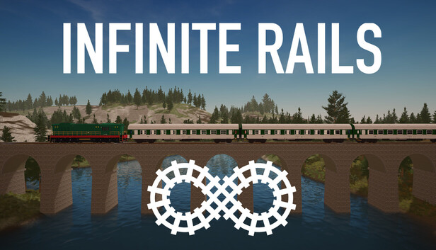 RAILS TO INFINITY Infinity sign in rail style railway loop logo | Premium Vector