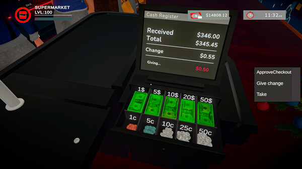 Screenshot z Christmas Store: Santa's Supermarket Simulator