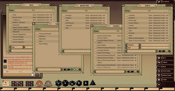 Fantasy Grounds - Dune - Adventures in the Imperium: Sand and Dust