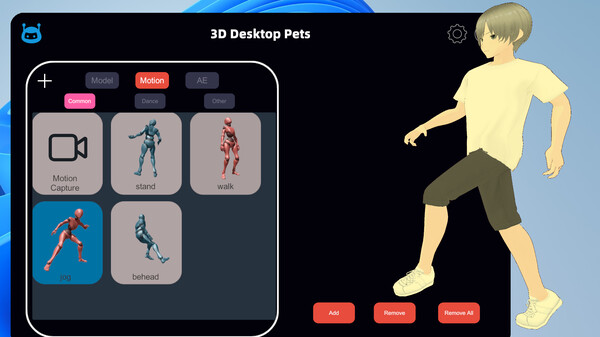 Screenshot z 3D Desktop Pets Screenshot z 3D Desktop Pets