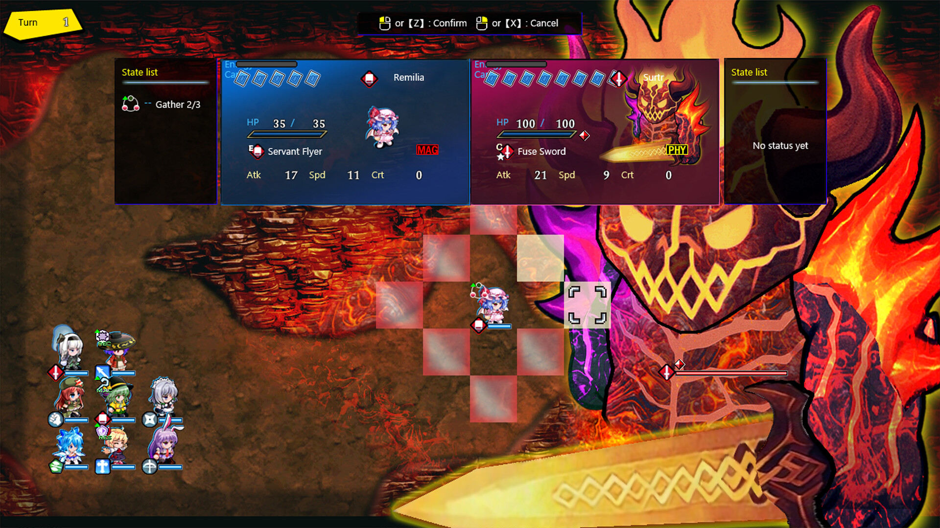 Touhou: Divine Land -Majesty in Game- screenshot #2