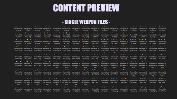RPG Maker MZ - Elemental Weapons Pack