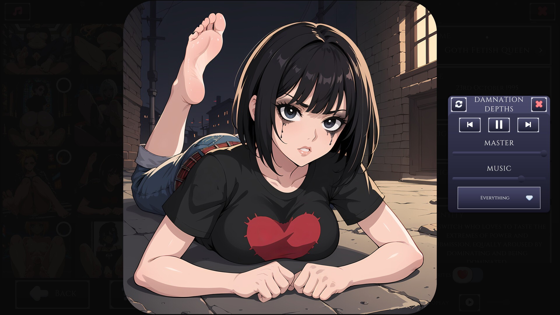 Hentai Senpai: Goth Feet screenshot 7