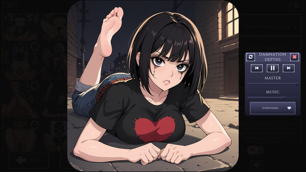 Screenshot z Hentai Senpai: Goth Feet Screenshot z Hentai Senpai: Goth Feet