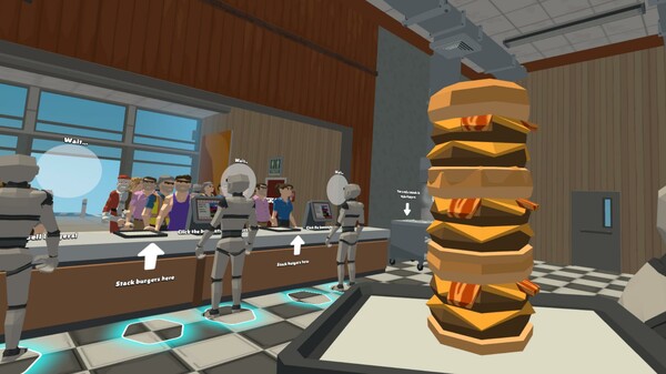 Скриншот из Stack Your Burger VR