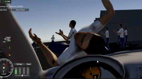 Screenshot of Clutch: The Drift Simulation gameplay showing in-action mechanics
