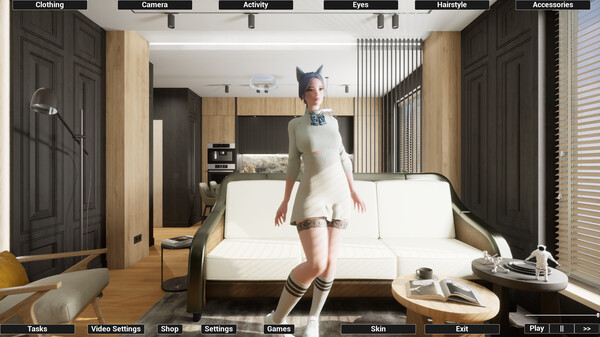 Virtual Girlfriend Lia - Teacher's Outfit — скриншот 3