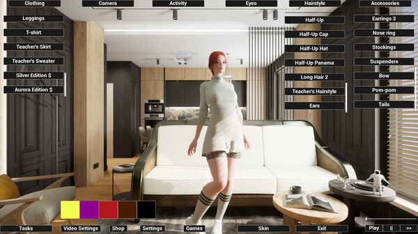 Virtual Girlfriend Lia - Teacher's Outfit — скриншот 4