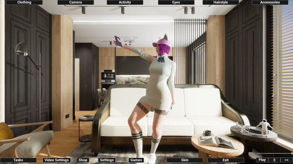 Virtual Girlfriend Lia - Teacher's Outfit — скриншот 2