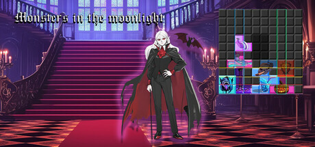 Monsters in the Moonlight: Tetris banner