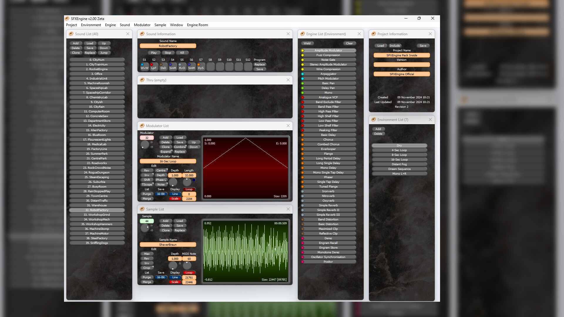 SFXEngine Sound Pack: Inside Featured Screenshot #1