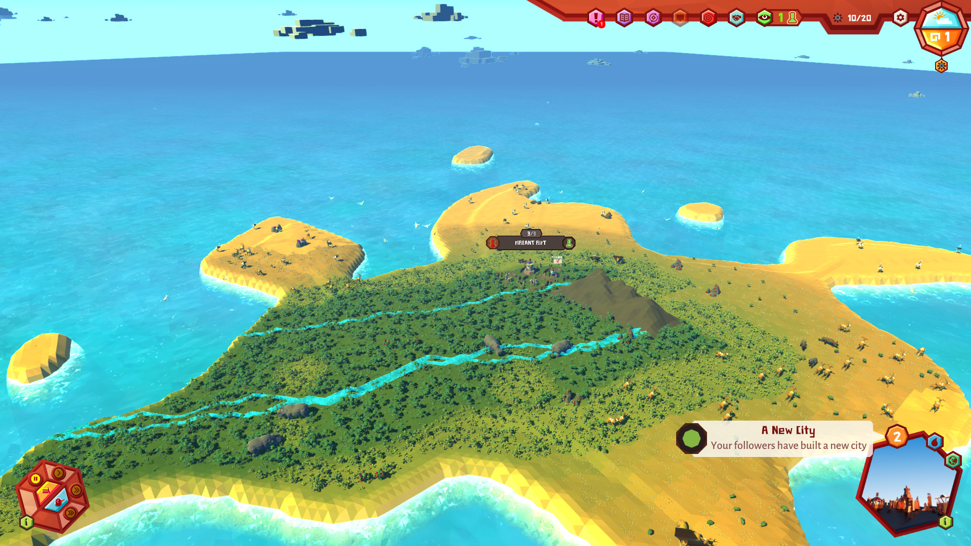 Crest — an indirect god sim