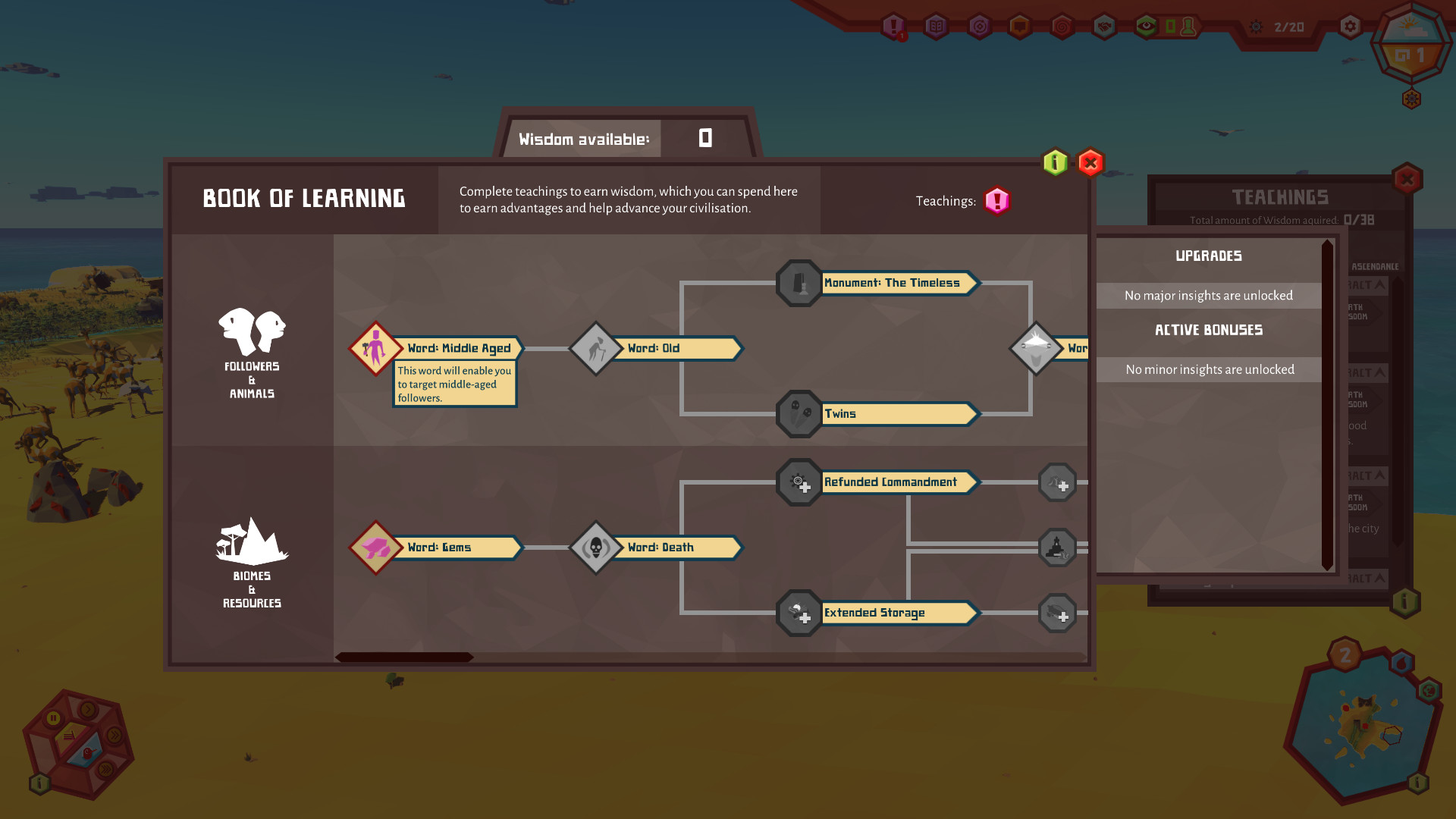 Crest — an indirect god sim