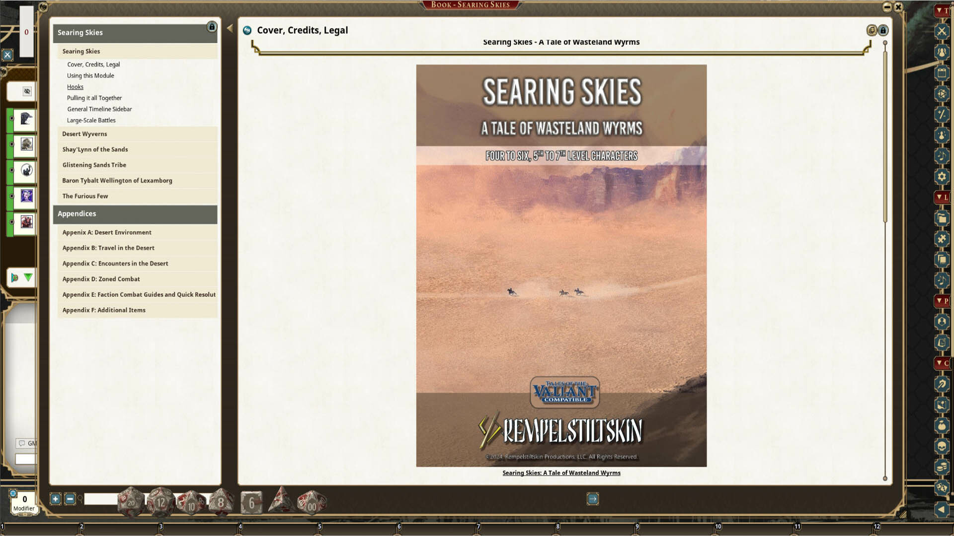Fantasy Grounds - Searing Skies screenshot 1