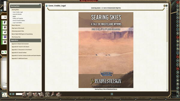 Fantasy Grounds - Searing Skies for steam Fantasy Grounds - Searing Skies for steam