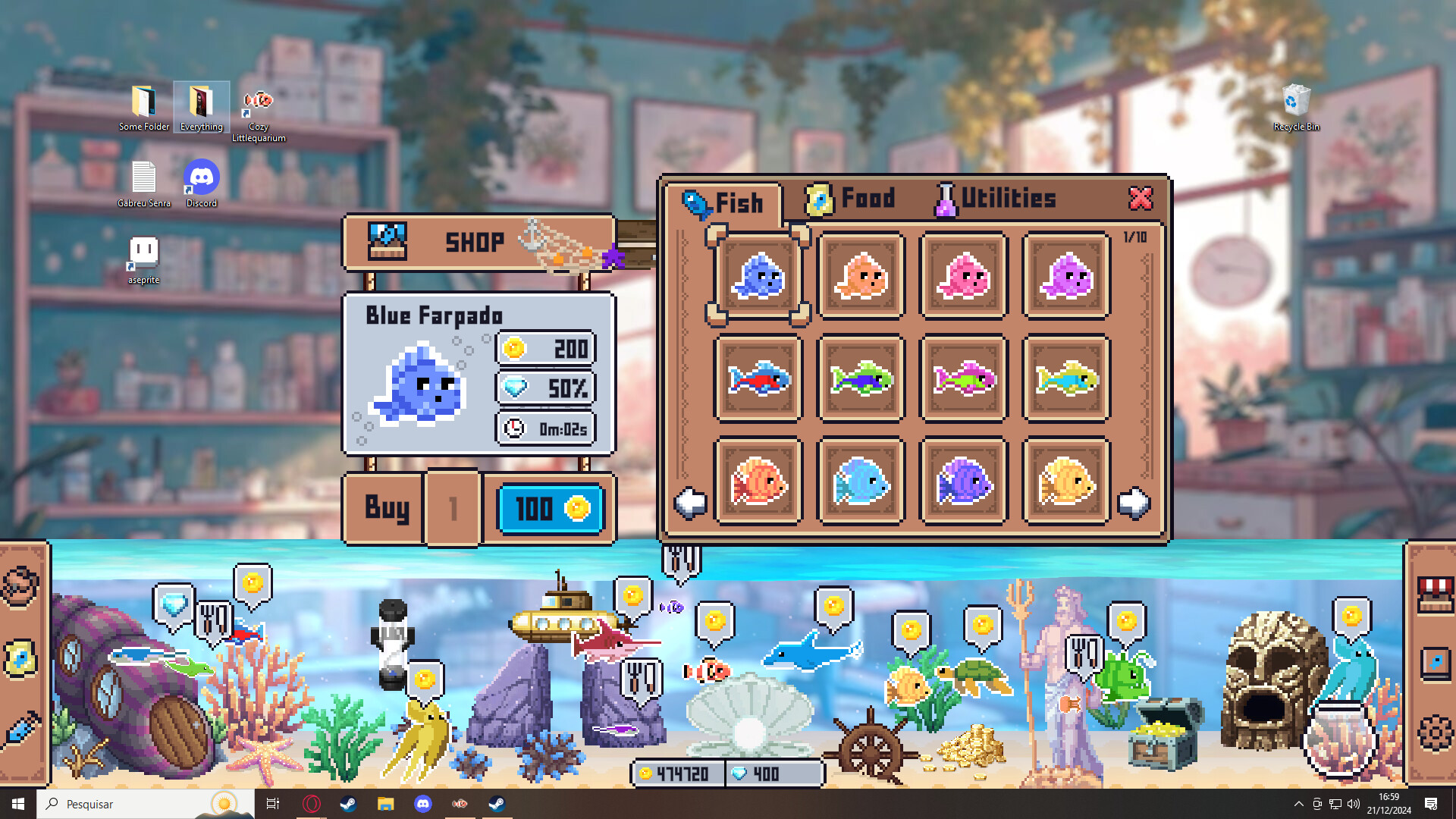 Cozy Littlequarium screenshot screenshot 2