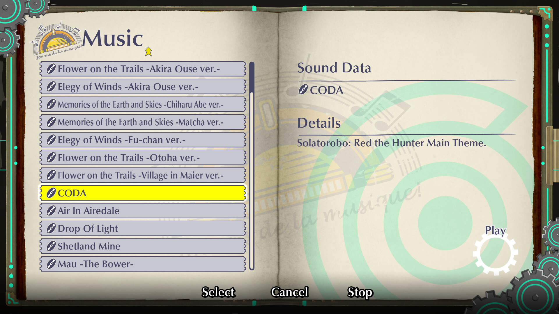 Fuga: Melodies of Steel 3 - Solatorobo: Red the Hunter Sound Pack Featured Screenshot #1