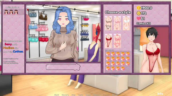 Pookie's Lingerie Shopfor windows and Linux 1
