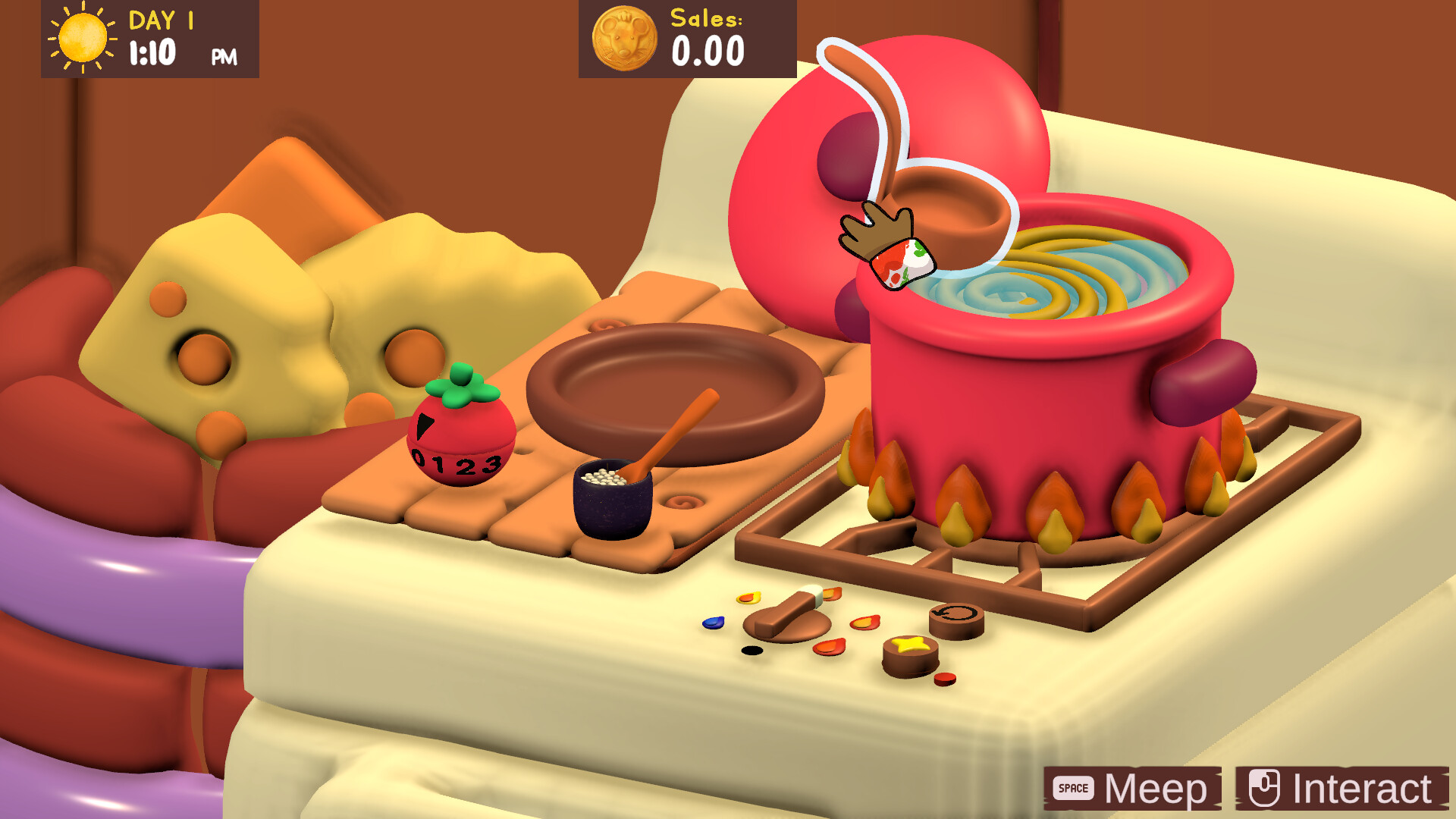 Pawsta - A Cozy Claymation Cooking Game screenshot 3