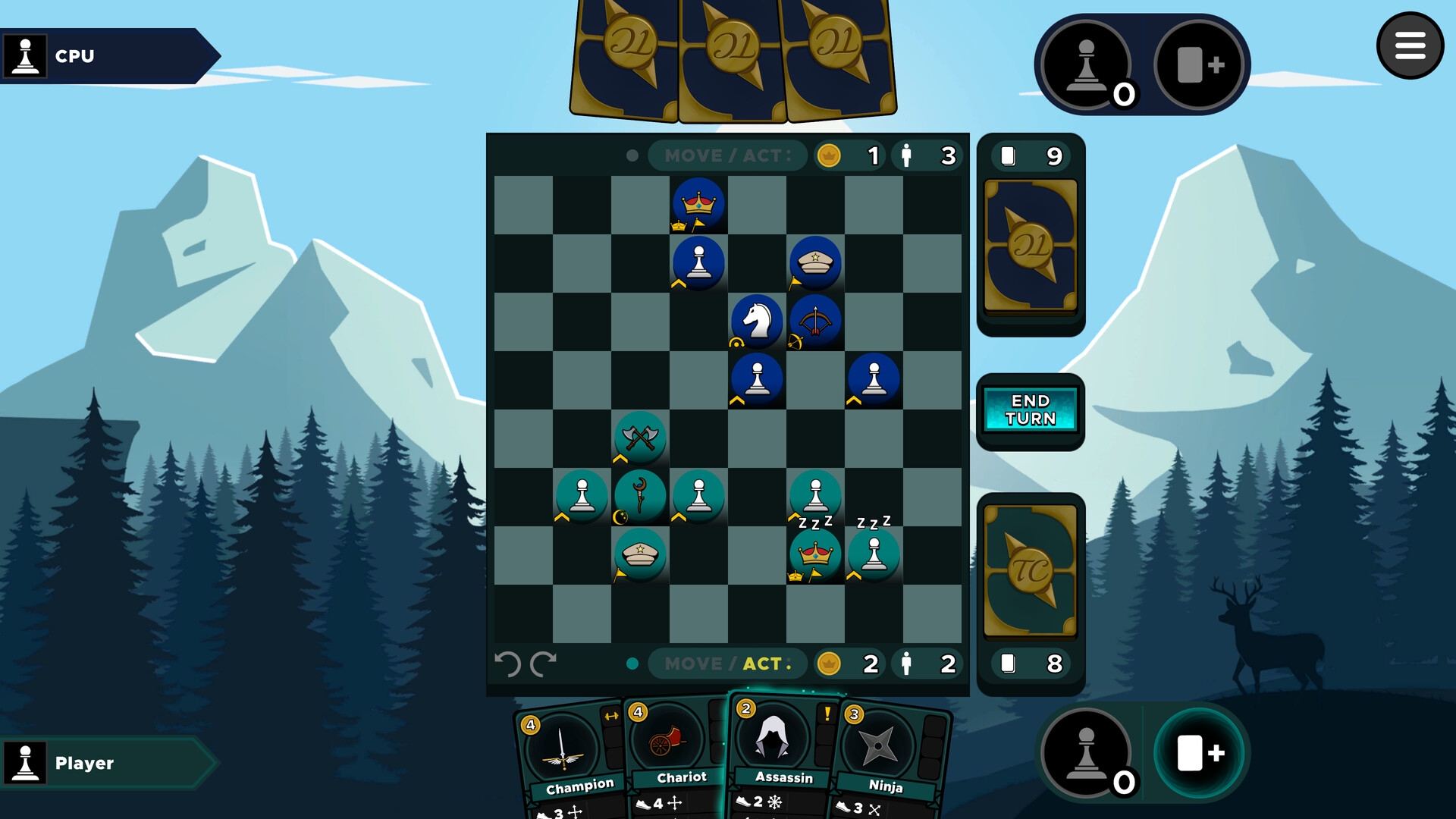 Top Check: A Chess Card Game screenshot