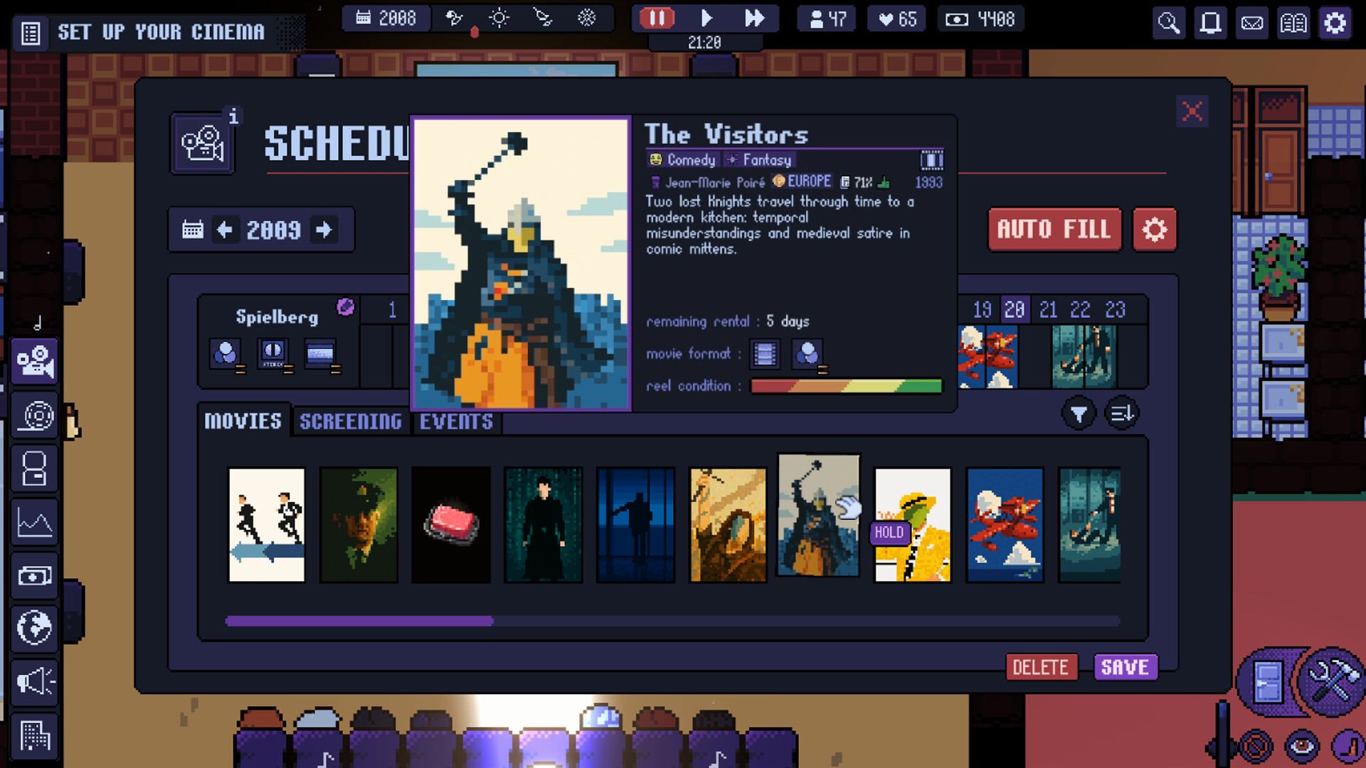 Cinema Theater Tycoon gameplay screenshot 2