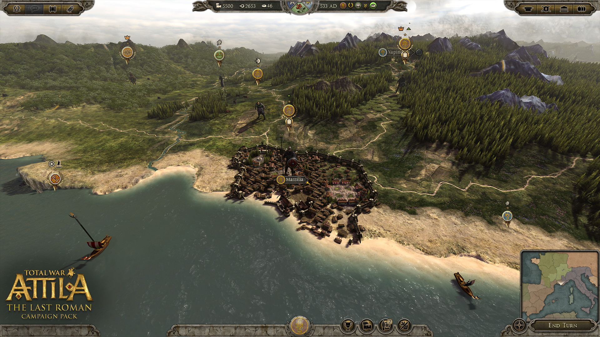 Total War: ATTILA - The Last Roman Campaign Pack 스크린샷 4