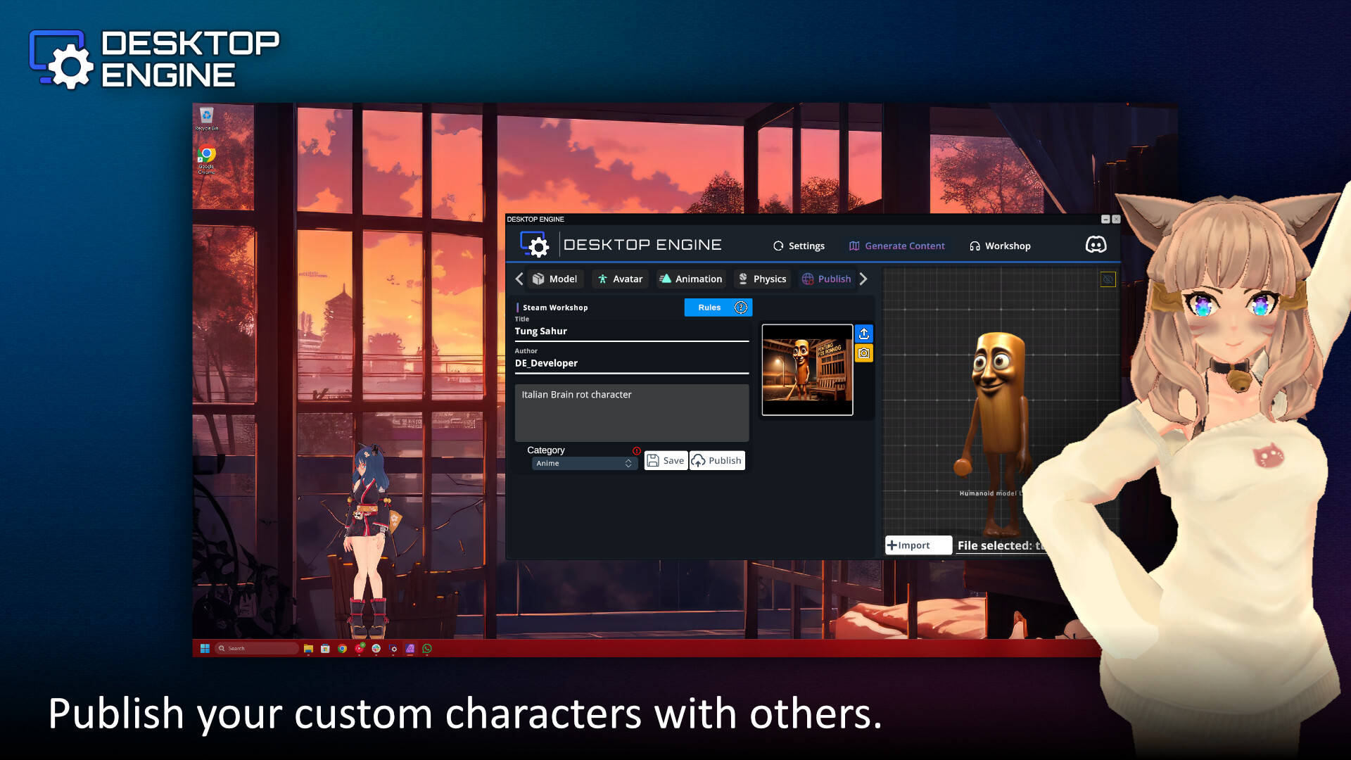 #4. Desktop Engine (Steam) بواسطة: Furkan Tokkan