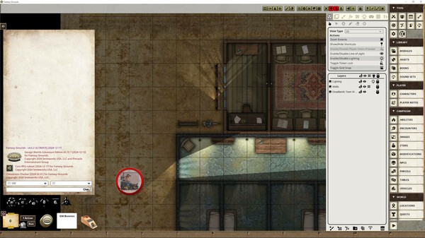 Fantasy Grounds - Deadlands: The Weird West: Map Pack 1: Grand Saloon