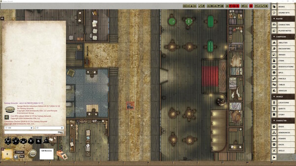 Fantasy Grounds - Deadlands: The Weird West: Map Pack 1: Grand Saloon