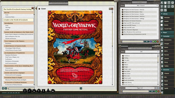 Fantasy Grounds - D&D Classics: World of Greyhawk Fantasy Game Setting (1E)