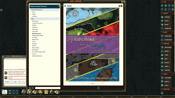 Fantasy Grounds - Maps By Devynia Volume 2: Elemental Encounters
