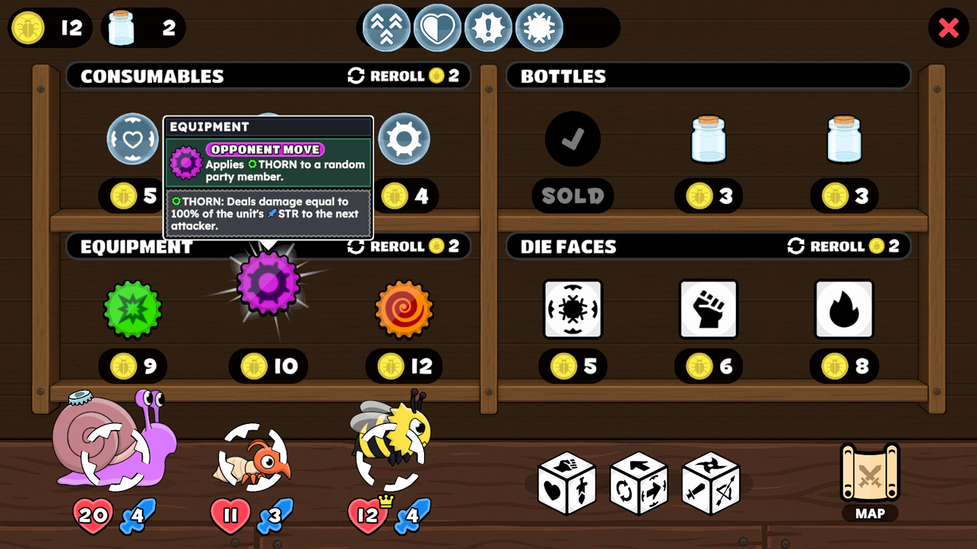 #3. Dicey Bugs (Steam) By: ProdigalSon Games