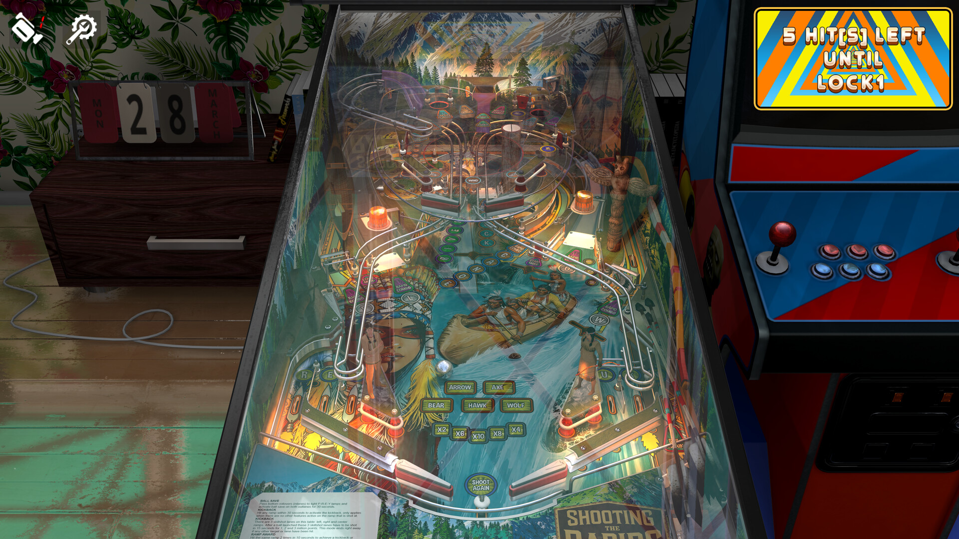 Zaccaria Pinball - Shooting the Rapids Deluxe Pinball Table Featured Screenshot #1