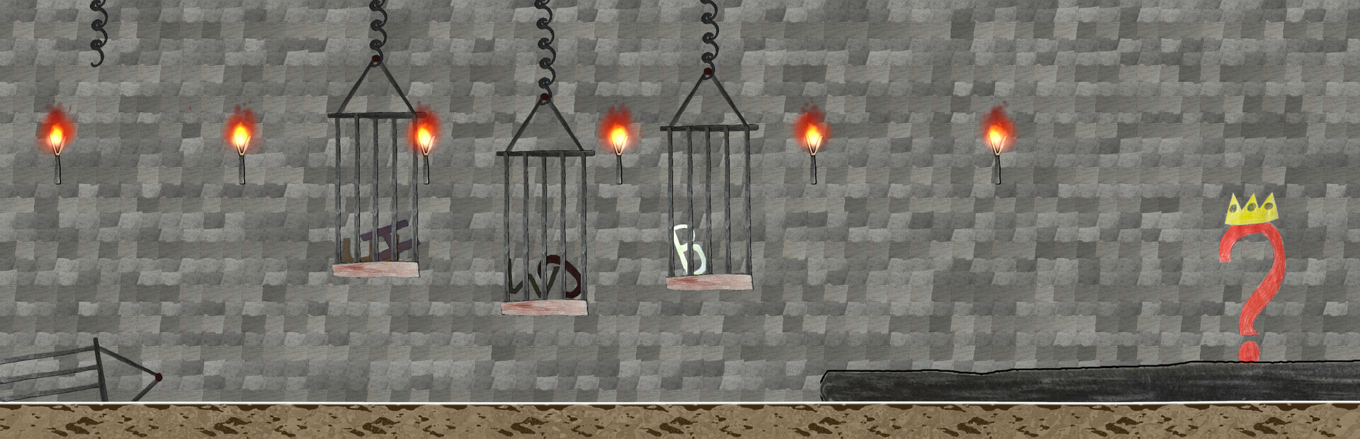 A Difficult Game About Letters