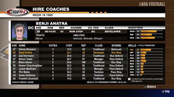 Gridiron Masters '98 screenshot 1