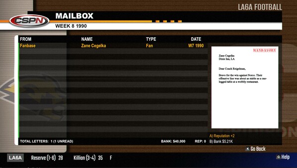 Gridiron Masters '98 screenshot 5