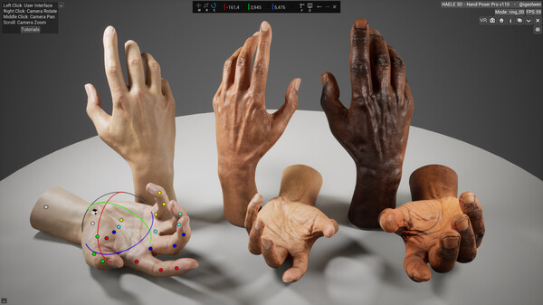 HAELE 3D - Hand Poses Pro - Drawing References Demo screenshot 3
