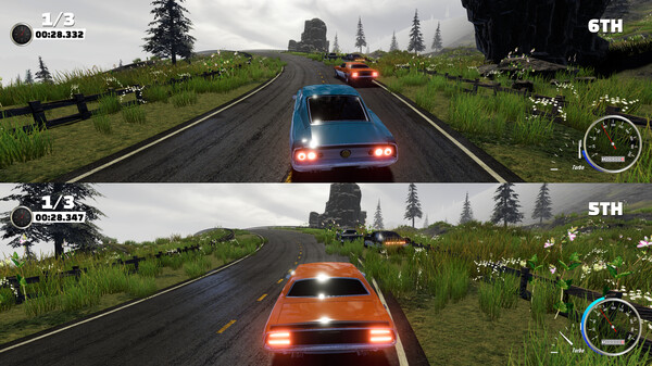 Screenshot of Retro Racers