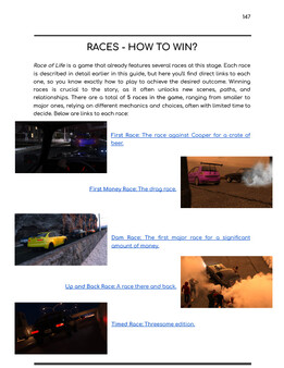 Race of Life Act 1 - Official Walkthrough.