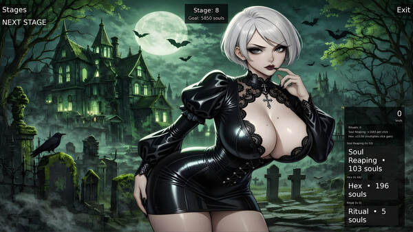 Screenshot of Goth Clicker