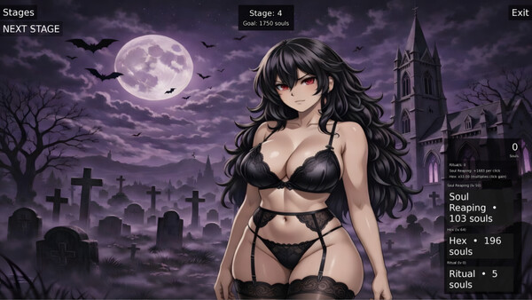 Screenshot of Goth Clicker